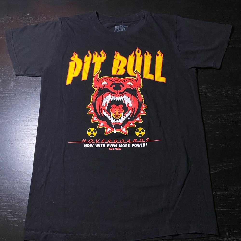 Black Pit Bull Graphic T-Shirt size S